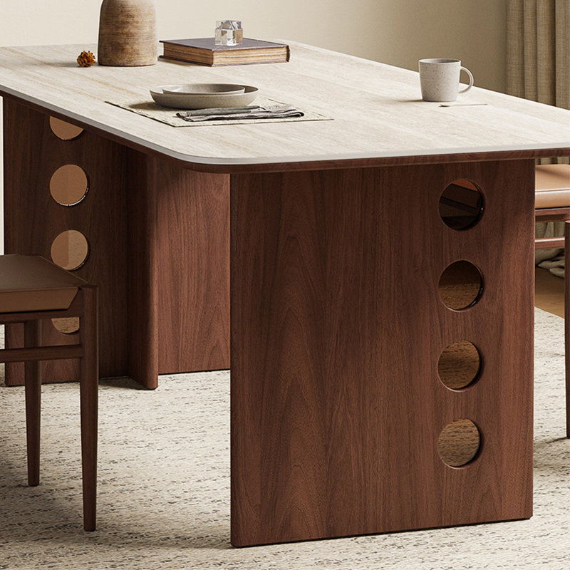 Pakloer Simple retro rectangular dining table set - Wayfair Canada